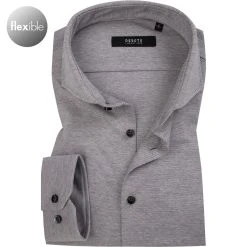 DESOTO Luxury Hemd Hai 30008-30/703 Jersey, Hellgrau meliert, Hellgrau