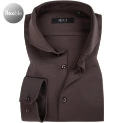 DESOTO Luxury Hemd Hai 30008-30/880 Jersey, Kaffeebraun, Braun