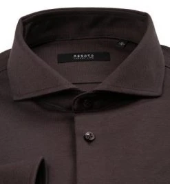 DESOTO Luxury Hemd Hai 30008-30/880 Jersey, Kaffeebraun, Braun -hemdenverkauf 352065 norm2