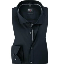 OLYMP Level Five Body Fit 0767/64/68 Hemd, Baumwolle, Schwarz