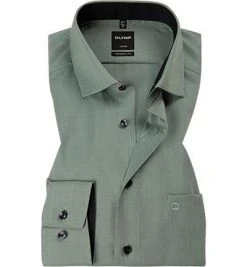 OLYMP Luxor Modern Fit 0400/64/45 Hemd, Baumwolle, Grün