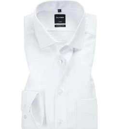 OLYMP Luxor Modern Fit 0745/64/00 Hemd, Twill, Weiß