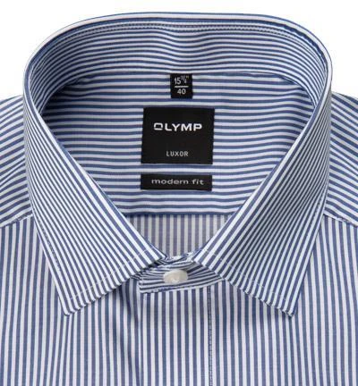 OLYMP Luxor Modern Fit 0746/64/18 Hemd, Twill, Marineblau gestreift, Marine 2 OLYMP Luxor Modern Fit 0746/64/18 Hemd, Twill, Marineblau gestreift, Marine – Bild 2