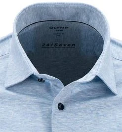 OLYMP Luxor Modern Fit 1202/64/11 Hemd, Jersey geruchshemmend, Bleu meliert, Bleu -hemdenverkauf 352292 norm2