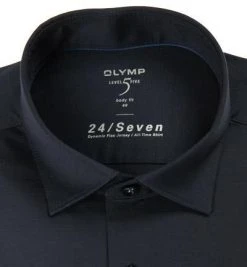 OLYMP Level Five Body Fit 2008/64/18 Hemd, Jersey geruchshemmend, Marineblau, Marine -hemdenverkauf 352433 norm2