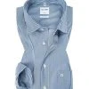 OLYMP Luxor Comfort Fit 0726/64/18 Hemd, Baumwolle, Marine-weiß gestreift, Marine
