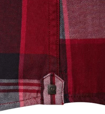 Pierre Cardin Hemd 05893/000/27357/9063 Modern Fit, Baumwolle, Rot-weiß kariert, Rot 4 Pierre Cardin Hemd 05893/000/27357/9063 Modern Fit, Baumwolle, Rot-weiß kariert, Rot – Bild 4