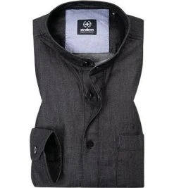Strellson Hemd Cadan 30023220/030 Jeanshemd, Casual Fit, Baumwolle, Anthrazit