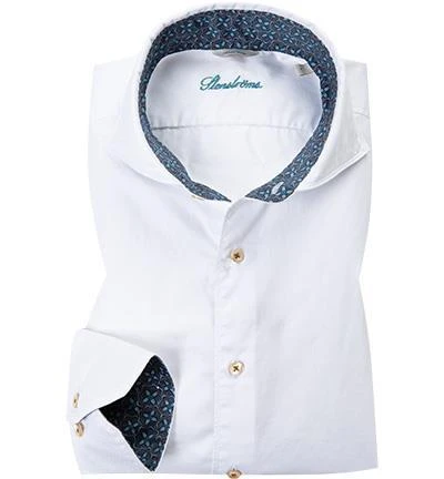 Stenströms Hemd 675221/2339/000 Fitted Body, Baumwolle, Weiß 1 Stenströms Hemd 675221/2339/000 Fitted Body, Baumwolle, Weiß