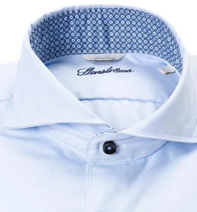 Stenströms Hemd 675221/2338/100 Fitted Body, Baumwolle, Hellblau 2 Stenströms Hemd 675221/2338/100 Fitted Body, Baumwolle, Hellblau – Bild 2