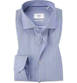 ETERNA Hemd 3961/X682/16 Modern Fit, Baumwolle CO2-Neutral, Blau-weiß gestreift, Blau-weiß