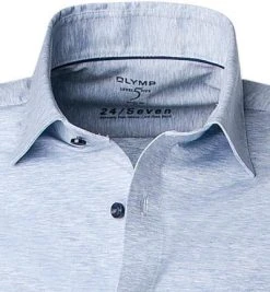 OLYMP Level Five Body Fit 2008/64/11 Hemd, Jersey geruchshemmend, Bleu meliert, Bleu 6 OLYMP Level Five Body Fit 2008/64/11 Hemd, Jersey geruchshemmend, Bleu meliert, Bleu -hemdenverkauf 353382 norm2