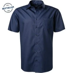 CasaModa Hemd 008070/116 Kurzarmhemd, Comfort Fit, Baumwolle, Nachtblau