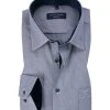 CasaModa Hemd 303523300/100 Comfort Fit, Baumwolle, Blau gemustert, Blau