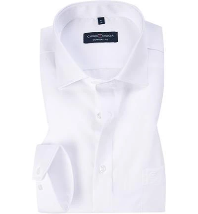 CasaModa Hemd 006880/000 Comfort Fit, Baumwolle, Weiß 1 CasaModa Hemd 006880/000 Comfort Fit, Baumwolle, Weiß