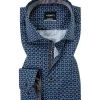 Venti Hemd 103521900/100 Modern Fit, Baumwolle, Blau gemustert, Blau