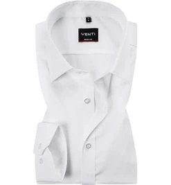 Venti Hemd 001410/000 Body Fit, Baumwolle, Weiß