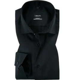 Venti Hemd 001880/800 Modern Fit, Baumwolle, Schwarz