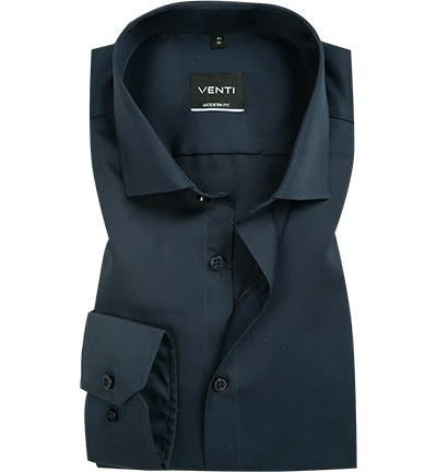 Venti Hemd 001880/116 Modern Fit, Baumwolle, Dunkelblau 1 Venti Hemd 001880/116 Modern Fit, Baumwolle, Dunkelblau
