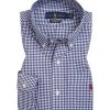 Polo Ralph Lauren Hemd 710798110/004 Custom Fit, Baumwolle, Marine-weiß kariert, Marine-weiß