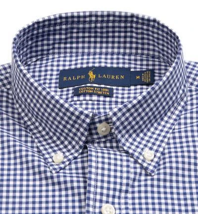 Polo Ralph Lauren Hemd 710798110/004 Custom Fit, Baumwolle, Marine-weiß kariert, Marine-weiß 2 Polo Ralph Lauren Hemd 710798110/004 Custom Fit, Baumwolle, Marine-weiß kariert, Marine-weiß – Bild 2