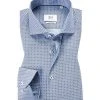 ETERNA Hemd 3968/X682/18 Modern Fit, Baumwolle CO2-Neutral, Hellblau-navy gemustert, Blau