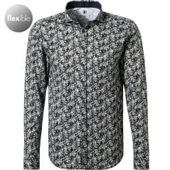 DESOTO Hemd New Hai 37407-3/622 Jersey, Marine-grün gemustert, Marine-grün