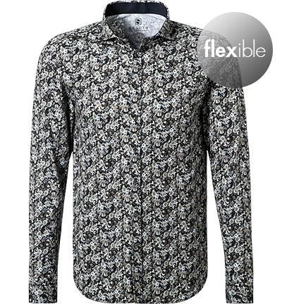 DESOTO Hemd New Hai 37407-3/622 Jersey, Marine-grün gemustert, Marine-grün 2 DESOTO Hemd New Hai 37407-3/622 Jersey, Marine-grün gemustert, Marine-grün – Bild 2