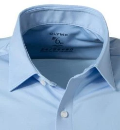 OLYMP No. Six Super Slim 2512/64/11 Hemd, Super Slim Fit, Jersey geruchshemmend, Bleu -hemdenverkauf 354485 norm2