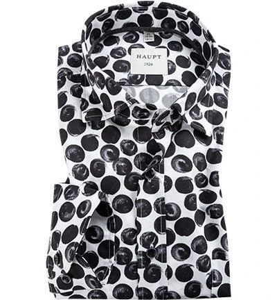 Haupt Hemd 7052027245/40905 Regular Fit, Baumwolle, Dunkelgrau-weiß gemustert, Dunkelgrau 1 Haupt Hemd 7052027245/40905 Regular Fit, Baumwolle, Dunkelgrau-weiß gemustert, Dunkelgrau