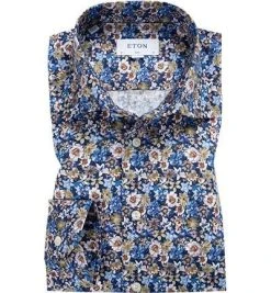 ETON Hemd 1000/01277/27 Slim Fit, Baumwolle, Multicolour gemustert, Multicolor