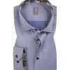 Jacques Britt Hemd Como Mix 765150/14 Slim Fit, Baumwolle, Blau meliert, Blau