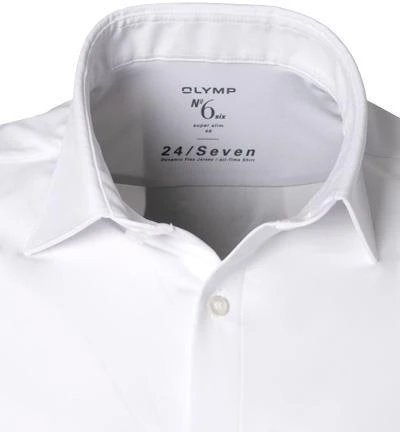 OLYMP No. Six Super Slim 2512/64/00 Hemd, Super Slim Fit, Jersey geruchshemmend, Weiß 3 OLYMP No. Six Super Slim 2512/64/00 Hemd, Super Slim Fit, Jersey geruchshemmend, Weiß – Bild 3
