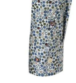 N.Z.A. Hemd 20HN553/459 Popeline, Olivgrün gemustert, Olive green -hemdenverkauf 356469 norm4