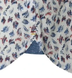 N.Z.A. Hemd 20HN582/40 Baumwolle, Offwhite-blau gemustert, Off white -hemdenverkauf 356470 norm3