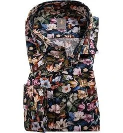 Jacques Britt Hemd Como 765340/16 Slim Fit, Baumwolle, Multicolour gemustert, Multicolor