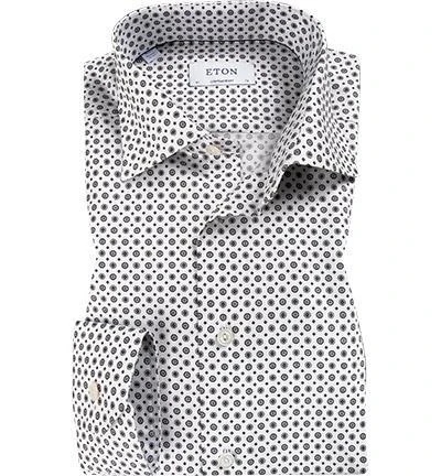ETON Hemd 1000/01782/15 Contemporary Fit, Baumwolle, Weiß gemustert, Weiß-grau 1 ETON Hemd 1000/01782/15 Contemporary Fit, Baumwolle, Weiß gemustert, Weiß-grau