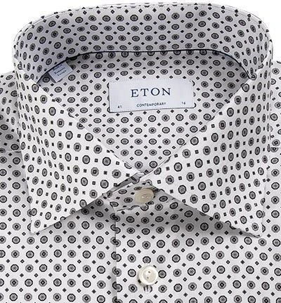 ETON Hemd 1000/01782/15 Contemporary Fit, Baumwolle, Weiß gemustert, Weiß-grau 2 ETON Hemd 1000/01782/15 Contemporary Fit, Baumwolle, Weiß gemustert, Weiß-grau – Bild 2