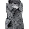 KARL LAGERFELD Hemd 605000/61/502637/990 Modern Fit, Baumwolle, Schwarz gemustert, Schwarz