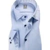 Jacques Britt Hemd Como Mix 765230/11 Slim Fit, Twill, Hellblau