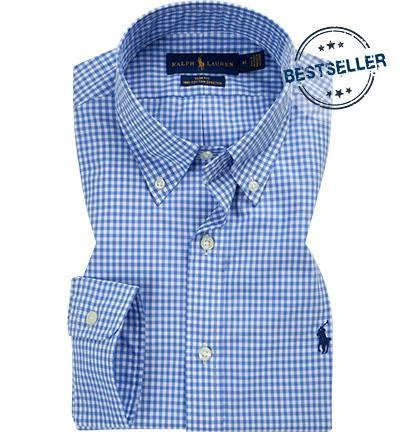 Polo Ralph Lauren Hemd 710705269/001 Slim Fit, Baumwolle, Blau-weiß kariert, Blau-weiß (001) 2 Polo Ralph Lauren Hemd 710705269/001 Slim Fit, Baumwolle, Blau-weiß kariert, Blau-weiß (001) – Bild 2