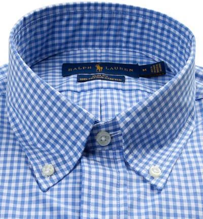 Polo Ralph Lauren Hemd 710705269/001 Slim Fit, Baumwolle, Blau-weiß kariert, Blau-weiß (001) 3 Polo Ralph Lauren Hemd 710705269/001 Slim Fit, Baumwolle, Blau-weiß kariert, Blau-weiß (001) – Bild 3