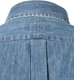 Polo Ralph Lauren Hemd 710792043/001 Jeanshemd, Custom Fit, Baumwolle, Mittelblau, Dunkelblau -hemdenverkauf 357101 norm4