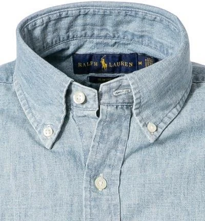 Polo Ralph Lauren Hemd 710548538/001 Jeanshemd, Slim Fit, Baumwolle, Hellblau, Blau 2 Polo Ralph Lauren Hemd 710548538/001 Jeanshemd, Slim Fit, Baumwolle, Hellblau, Blau – Bild 2
