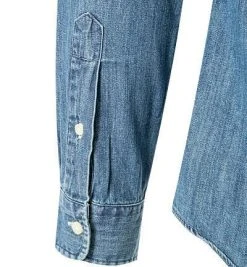 Polo Ralph Lauren Hemd 710548539/001 Jeanshemd, Slim Fit, Baumwolle, Mittelblau, Dunkelblau -hemdenverkauf 357106 norm3