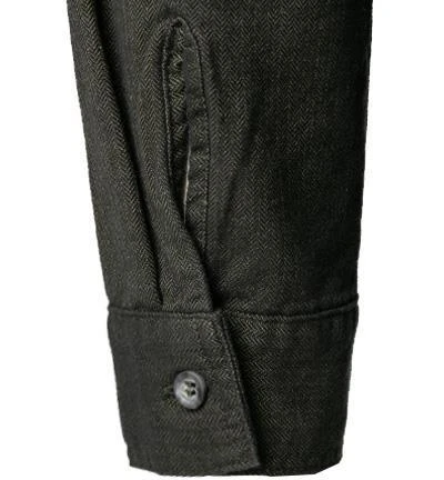 CROSSLEY Hemd Suret114/846 Baumwolle, Dunkelgrün gemustert, Dunkelgrün 3 CROSSLEY Hemd Suret114/846 Baumwolle, Dunkelgrün gemustert, Dunkelgrün – Bild 3