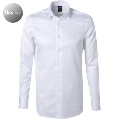 van Laack Hemd Slim Fit 132241/MYLO-SFN/000 Twill, Weiß