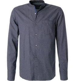 Pierre Cardin Hemd 05892/000/27359/9041 Modern Fit, Baumwolle, Blau gemustert, Blau