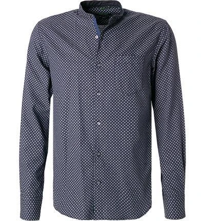 Pierre Cardin Hemd 05892/000/27359/9041 Modern Fit, Baumwolle, Blau gemustert, Blau 1 Pierre Cardin Hemd 05892/000/27359/9041 Modern Fit, Baumwolle, Blau gemustert, Blau