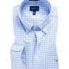 Gant Hemd 3046700/468 Regular Fit, Baumwolle, Hellblau-weiß kariert, Hellblau